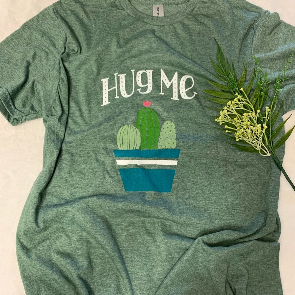 Heather green t shirt